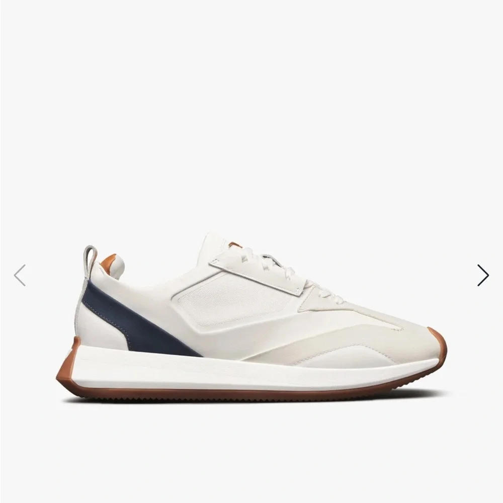 Wolf and shepherd Athletic Sneakers with Navy Heel and Tan Sole size 10.5